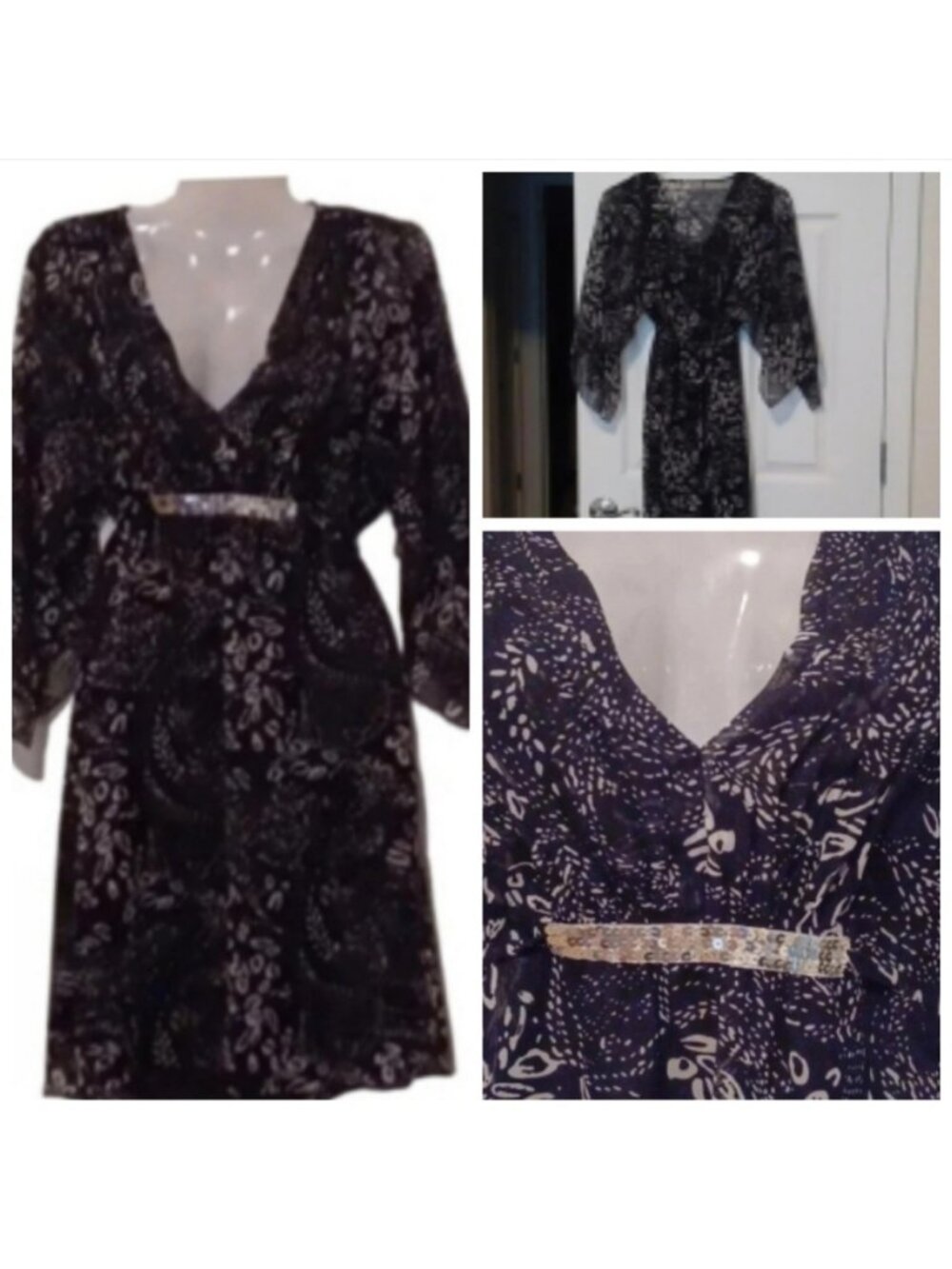 - MINI dress with ties in the back Women's Size Medium - Picture 2 of 11